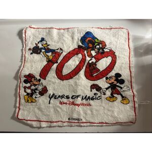 Disney Vintage 100 Years of Magic Rag 11” x 9.5”